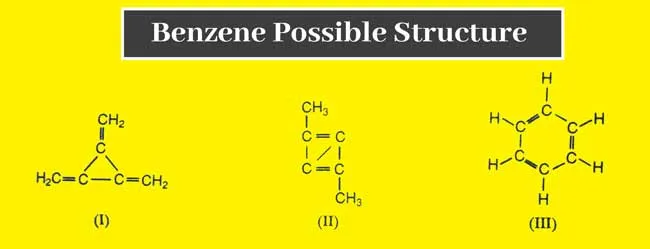 Proposed open-chain structures for benzene